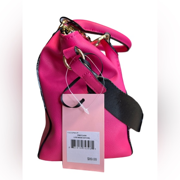 Juicy Couture Los Angeles NWT Pink Signature Juicy Satchel Crossbody Bag (P060) - Picture 5 of 9